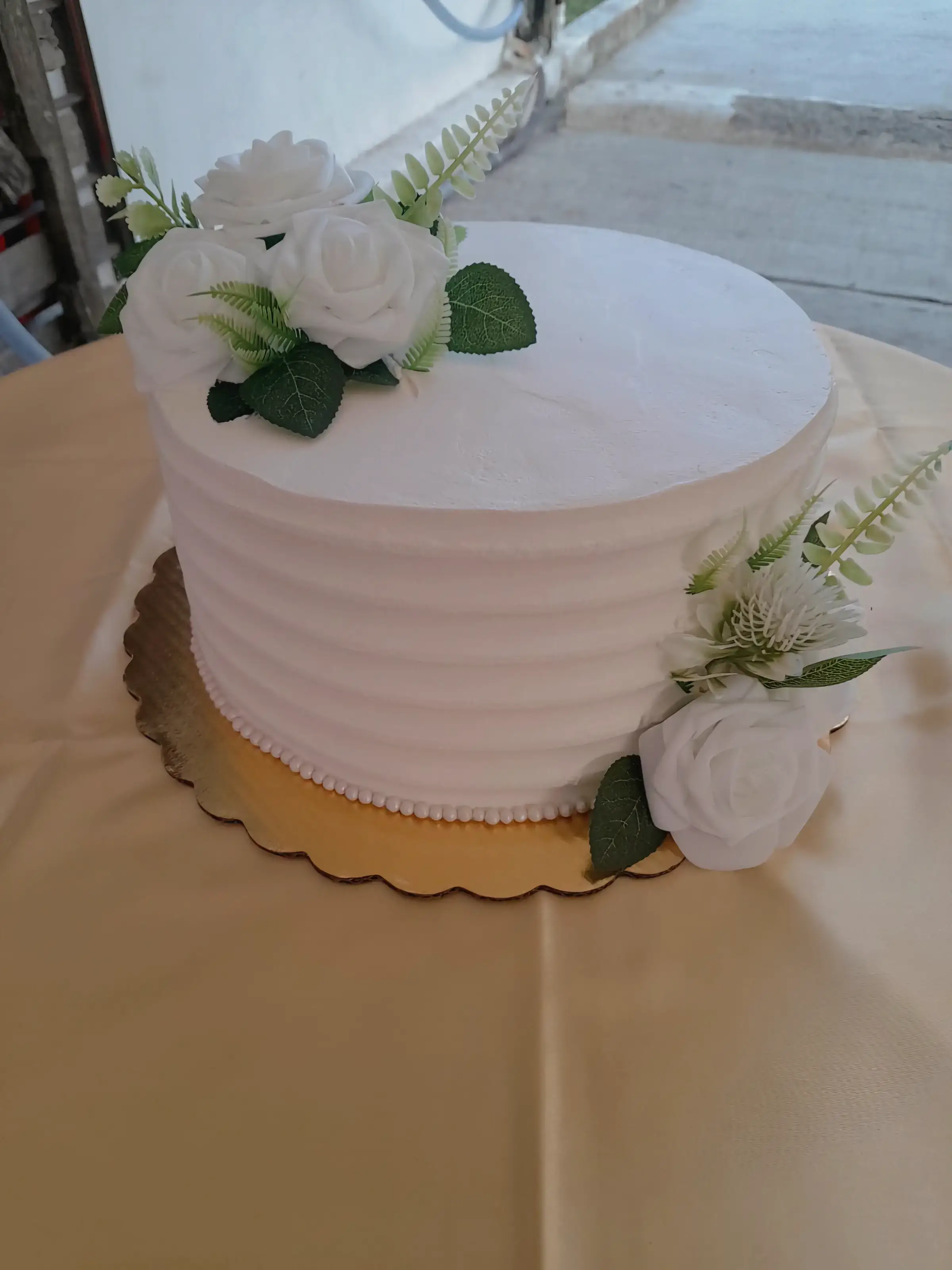 Pastel de boda sencillo