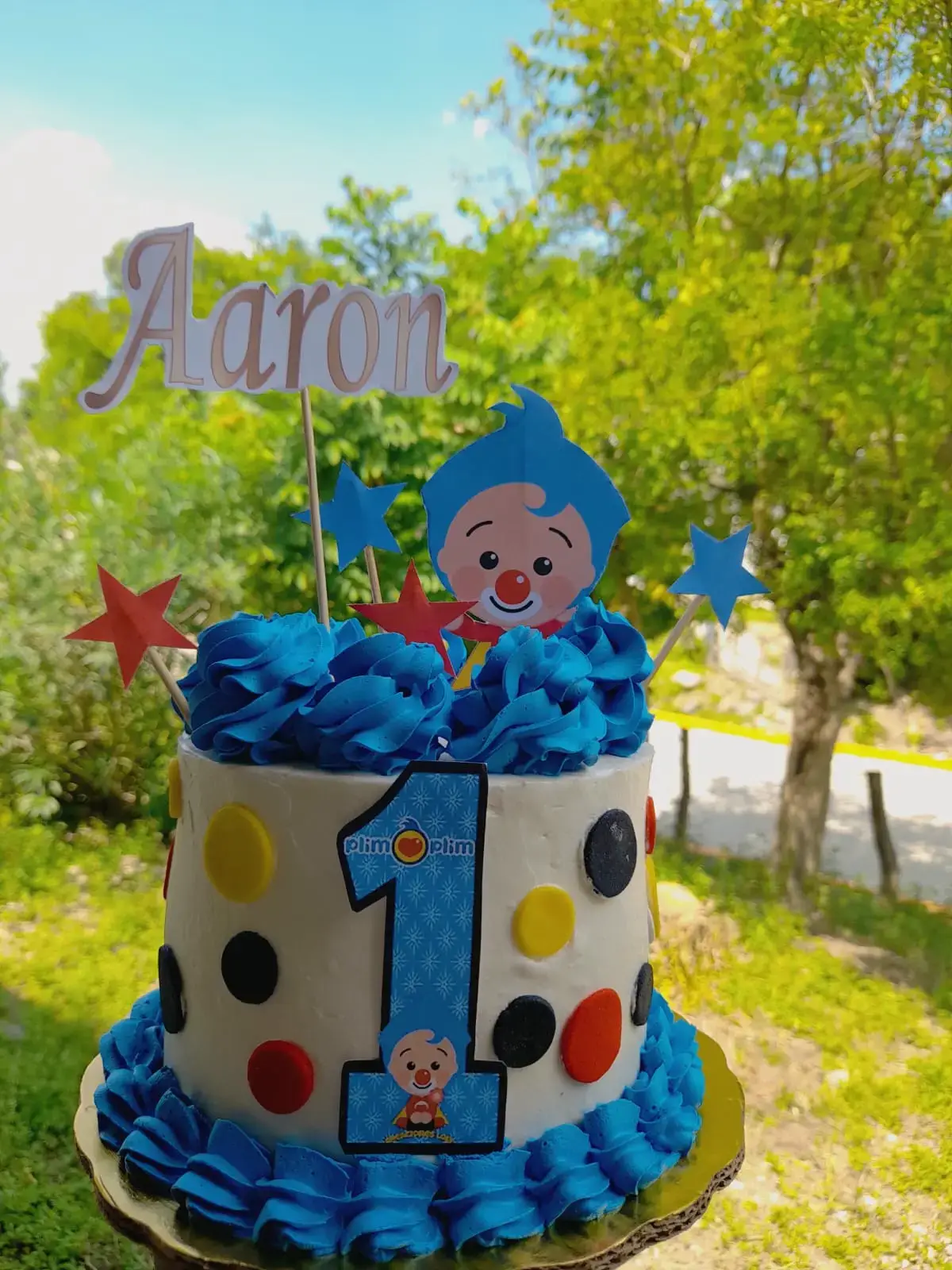 Pastel con tematica Plim Plim