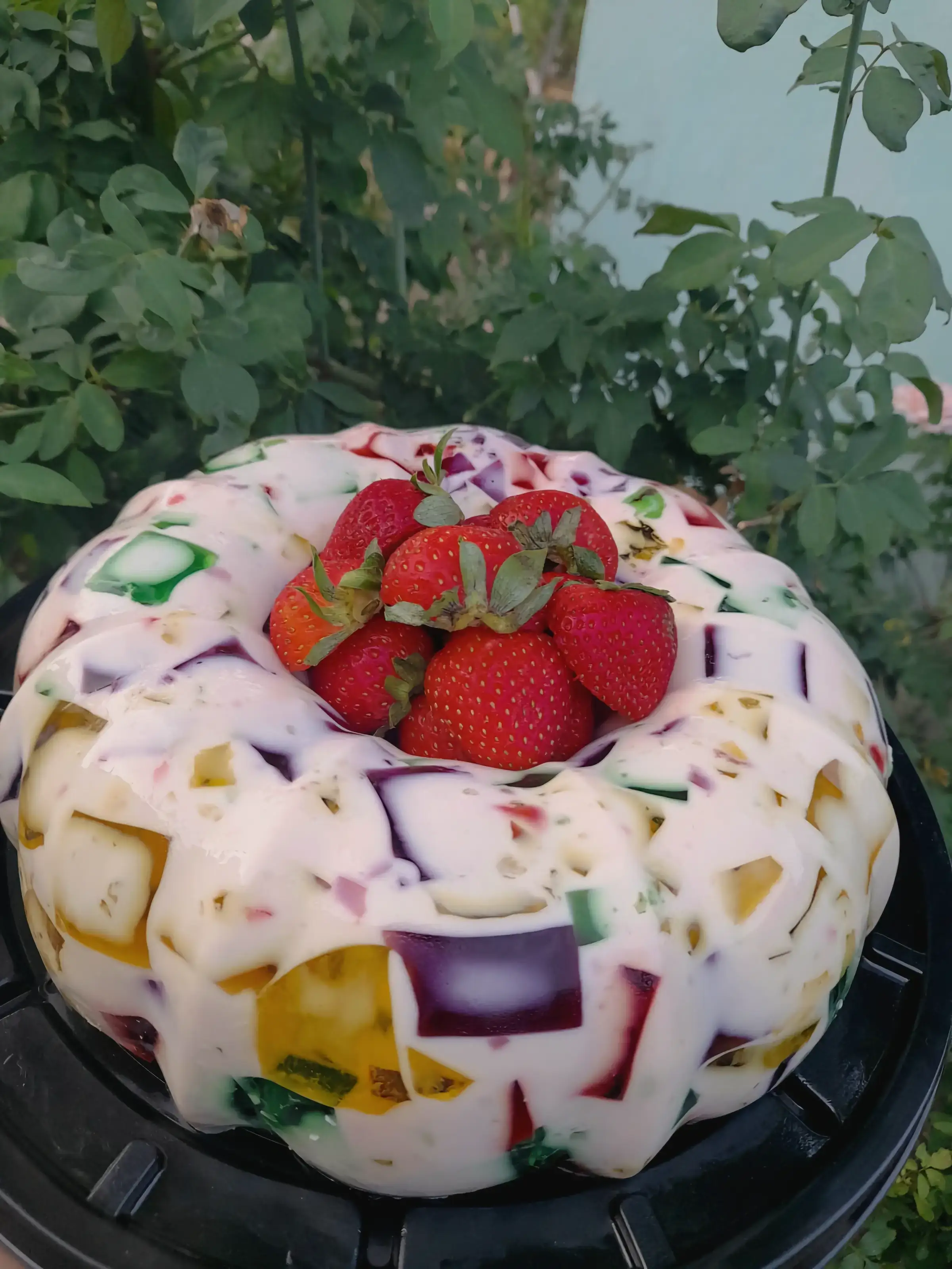 Gelatina de mosaico tradicional